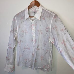 Polo Jeans Co. Ralph Lauren Colton voile button up shirt flower print Sz XL